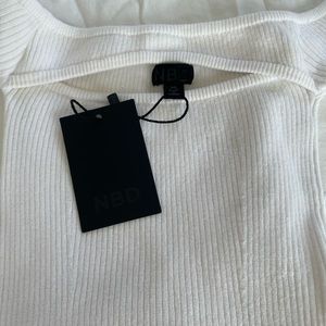 NBD REVOLVE off the shoulder body suit